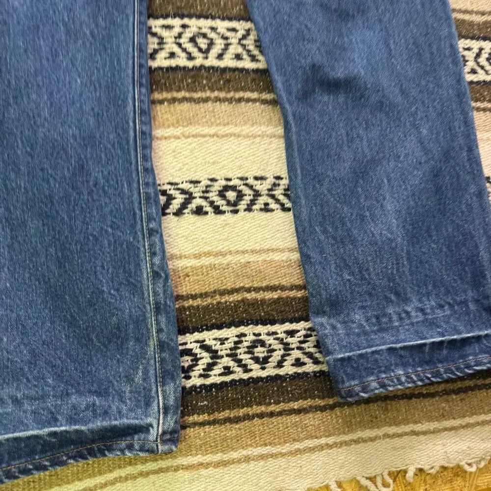 Men's Vintage 80's Levi's 501 XX Button Fly Dark Blue Denim Jeans Sz 36 x 34 USA